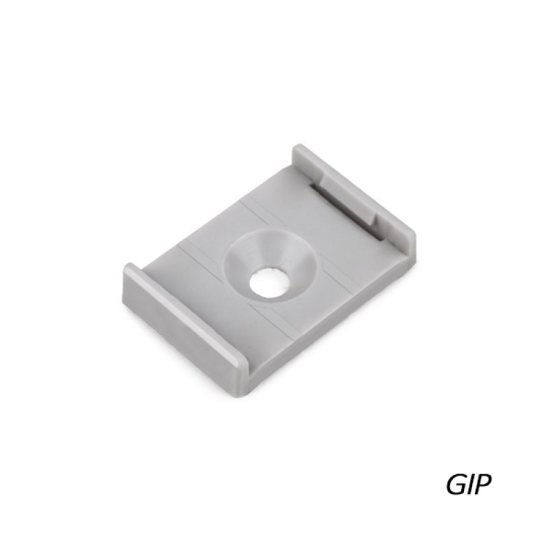 Заглушка торцевая для LED-профиля LIPOD, цвет серебристый, Klus (Польша)