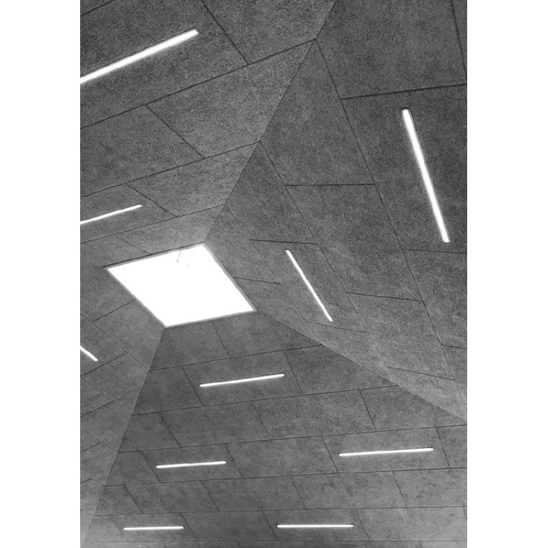 LED-профиль врезной LARKO, анодированный алюминий, длина 2 метра, рассеиватель отдельно