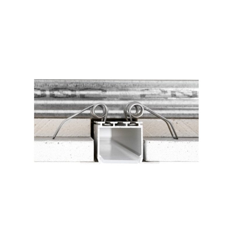 LED-профиль врезной LARKO, анодированный алюминий, длина 2 метра, рассеиватель отдельно