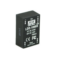 LDD-1000HW - Драйвер светодиода влагозащитный, 9-56VDC>2-52VDC, 56Вт, 1000 mа, IP67, 32х20х12мм