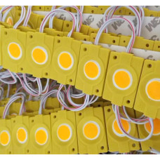 # 097/6 МТК-СОВ-Round-1Led-Y-2,4W - LED модуль COB 46x30x5 с линзой 16*16, 12V, 2.4W, IP65