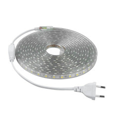 # 13/1 Адаптер питания для светодиодной ленты 8mm + коннектор 2pin 220V 120-2835, цвет - белый