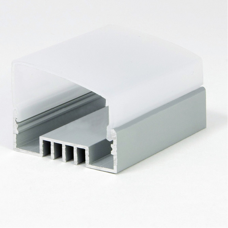 ЛСО - LED-профиль для лент П-образный с внутреней площадкой, ширина внутр. площадки 16 мм