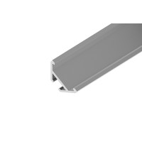 ЛСУ - LED-профіль алюмінієвий, кутовий, вн.шіріна 13,15 мм, розміри 15,3 * 20,2 * 2000 мм, Rishang