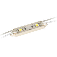 M102BA-CW - Светодиодный модуль (2 диода SMD 3528) 26x7x4 мм, 12 В, 0.3 Вт, IP65