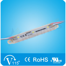 M113TA - Светодиодный модуль (3 диода SMD 2835) 79.6x11.6x4.7 мм, 12 В, 0.33 Вт, IP65