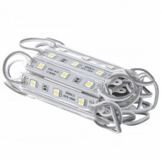 # 100 МТК-5054-3Led-W-0,72W-12V - LED модуль SMD5054 90*14*5, 12V, 0.72W, IP65, цвет - белый