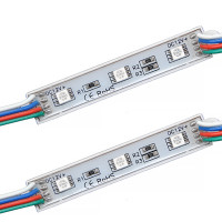 # 101/5 МТК-5050-3Led-RGB-0,72W-12V - LED модуль SMD5050 90*14*5, 12V, 0.72W, IP65, цвет - полноцветный