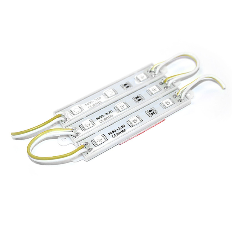 # 101/4 МТК-5050-3Led-Y-0,72W-12V - LED модуль SMD5050 90*14*5, 12V, 0.72W, IP65, цвет - жёлтый