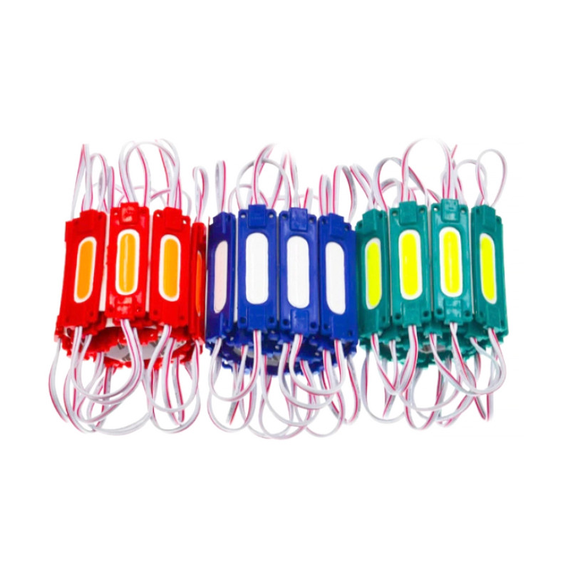 # 105/5 G-МТК-COB-1Led-2W-24V - LED модуль COB 70x18x4,5 с линзой 38*10, 24V, 2W, IP65