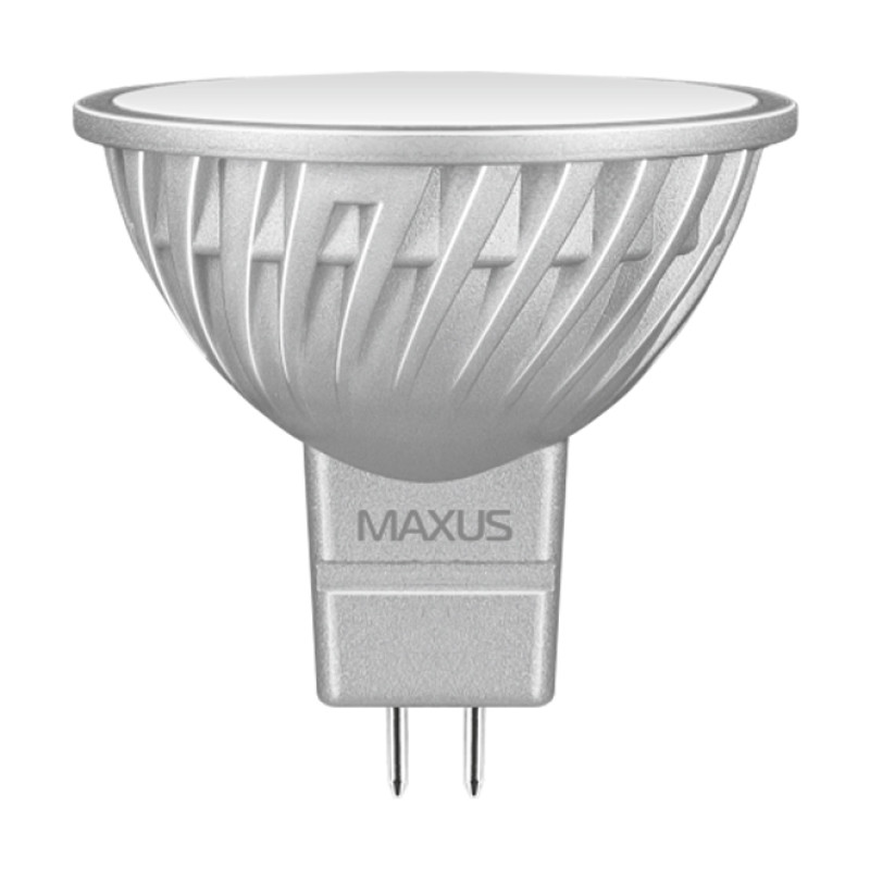 Maxus MR16-4W-220V (warm white) 1-LED-328 - Лампа світлодіодна 1-LED-328, цоколь MR16, 4 В