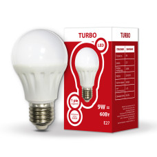 Лампа LED А60 9Вт Е27 4200K TURBO