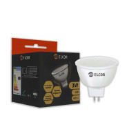 Лампа LED MR16 3Вт GU5.3 4200K Elcor