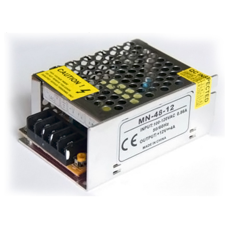 PSС12VDC-4A-48W - Блок питания Compact 85-264 VАС>12VDC-4A, 48 Вт, 85*58*38, вес 0.35 кг