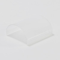 Рассеиватель матовый РН50-4 полукруглый для П-образных LED профилей серии ЛН, размеры 26,7*48*4000 мм