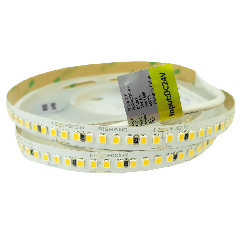 RD00K2TC-A-T-NW - Светодиодная лента, 192х SMD 2835, 24VDC, 18 Вт/м, 8*5000, CRI≥90
