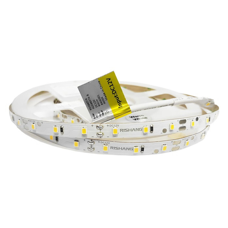 RD0860TA-B-NW - Светодиодная лента, 60х SMD 2835, 12VDC, 6 Вт/м, 8*5000, IP20