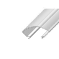 Рассеиватель матовый РСК полукруглый для угловых LED профилей серии ЛС, размеры 14,4*31,8*2000 мм