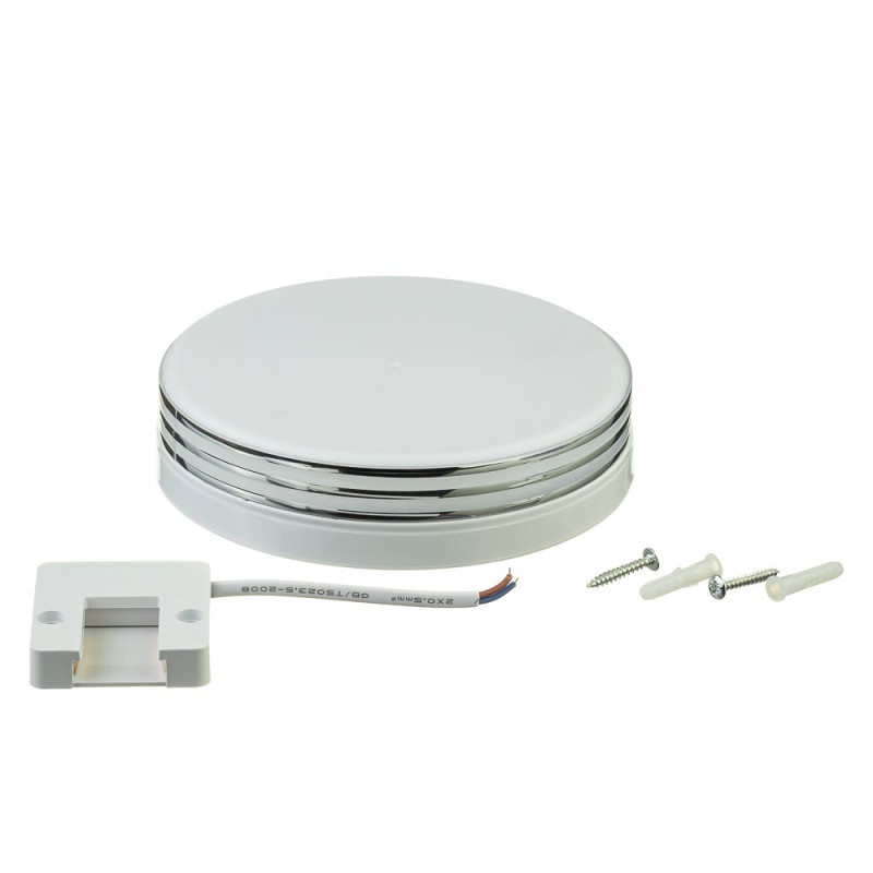 490/1 (Round) - AVT-ROUND 18W-SILVER Pure White Світлодіодний світильник