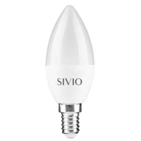 SIV-E14-G45-8W-4100K - Світлодіодна лампа G45, E14, 8W, нейтроальний білий, 45х82 мм, Sivio