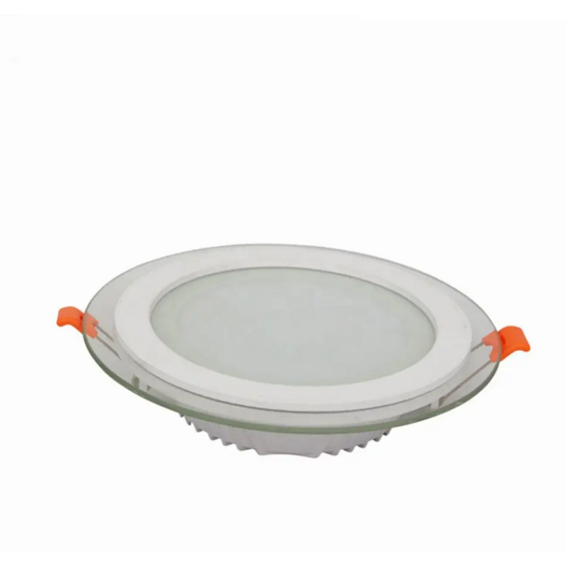 455/1 - Светильник светодиодный круглый врезной потолочный Glass Rim, белый, 4000K, 480 lm