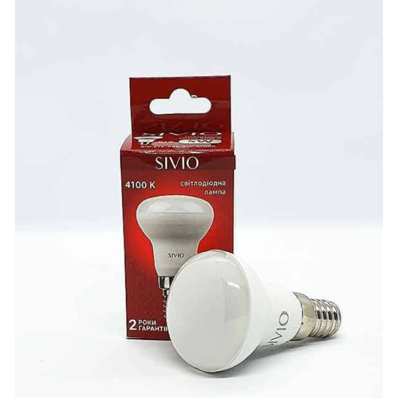 SIV-E14-R39-5W-4100K - Светодиодная лампа R39 E14, 5W, 220V, белый нейтральный, Sivio (КНР)