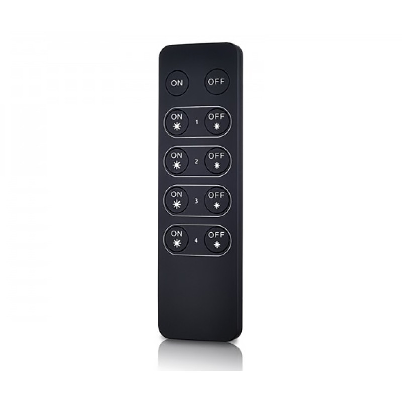 SR-2833K4 - Пульт управления радио-диммеров SR-1009, 4 зоны, 39*136.5*10.7, цвет - чёрный