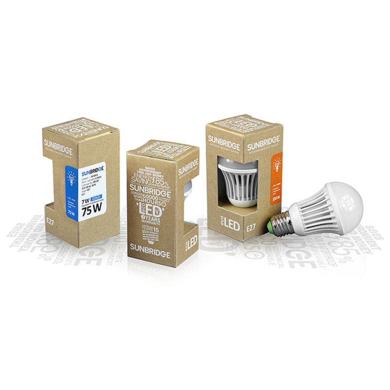 SUNBRIDGE E27-TGS60 4WW - Лампа світлодіодна TGS60, цоколь E27, 4 Вт, колір - білий-теплий