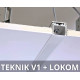 Задвижка торцевая для LED-профиля TEKNIK, Klus (Польша)