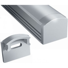 ЗП-12 - Торцевая заглушка для LED профиля серии ЛП высотой 12мм, без отверстия, цвет - серый