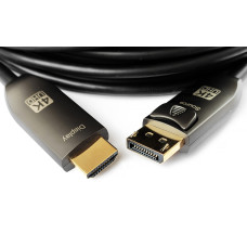 DP2HDMI-FO-4K-30 - Цифровой оптический кабель Displayport штекер – HDMI штекер, DP1.2 to HDMI2.0