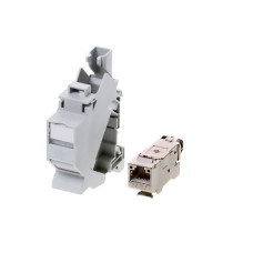 J00023A0205 - Разъем RJ45, гнездо, Cat.6a, монтаж на DIN- рейку TH35, серия STX