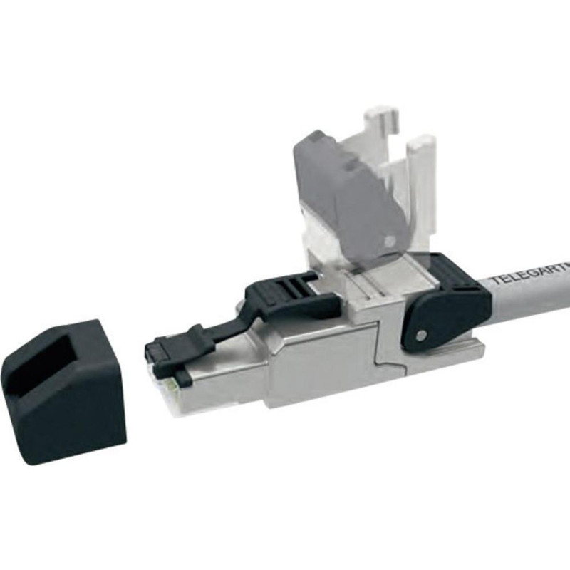 J00026A2110 - Роз'єм RJ45 кабельний, монтаж без інструментів, підвищеної міцності, серії MFP8