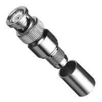 J01000A0060 - Разъём BNC кабельный, штекер усиленный, обжим, 50 Ом, RG-214/U, RG-393/U