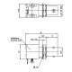 J01001A0037 - Разъём BNC для установки на печатную плату, гнездо, пайка, 50 Ом