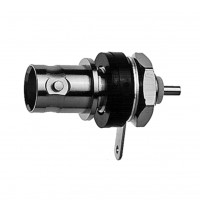 J01001A1222 - Роз'єм BNC панельний, гніздо, компактний, паяння, ізольований корпус