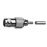 J01001B0005 - Роз'єм BNC кабельний, компактний, гніздо, обтиск, 50 Ом, G7 (RG-316 / U)