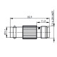 J01008A0012 - Перехідник BNC гніздо - TNC гніздо, Втрати: 27 dB/1 GHz; 24 dB/4 GHz