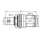 J01008A0024 - Переходник BNC гнездо - UHF гнездо, посадка Z52, возможность установки на панель