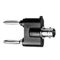 J01008A0620 - Перехідник BNC гніздо - 2 Banana штекер, Telegartner (Німеччина)