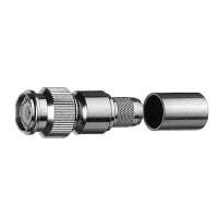 J01010A0049 - Роз'єм TNC кабельний, штекер посилений, обтиск, 50 Ом, G37 (2.7/7.25), a=36,2, b=14,5