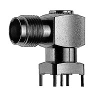 J01011A2948 - Роз'єм TNC панельний, гніздо, кутовий, паяння, різьба-гайка, для встановлення на друковану плату