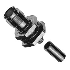 J01011R0012 - Разъём R-TNC, монтажный, корпус- гнездо /ц.контакт- штекер, 50 Ом, a= 28, b=13