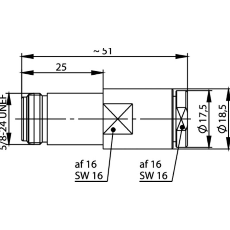 J01021A0207 - Кабельный разъём, N гнездо, 50 Ом, пружинящий ц. контакт | для цельных жил