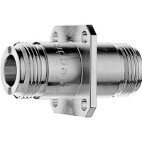 J01024A0005 - Переходник панельное N гнездо - N гнездо, квадратный фланец, крепление 4 отв.