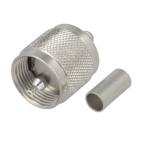 J01040A0012 - Разъем UHF кабельный, штекер, обжим, G37 (2.7/7.25), G55 (2.7/7.25 FLEX)