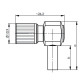 J01070G2001 - Разъём 1.6/5.6 кабельный, штекер, обжим, угловой, 75 Ом, G13 (0.4/2.5)