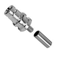 J01073A2000 - Разъём 1.6/5.6 кабельно - панельный, гнездо, обжим, 75 Ом, G4 (RG-179B/U)