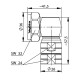 J01120A0094 - Роз'єм 7-16 кабельний, штекер кутовий, муфта, 50 Ом, G23, 1/2", SIMFix Pro