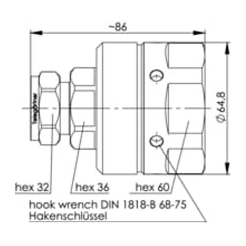 J01120A0099 - Роз'єм 7-16 кабельний, штекер, 50 Ом, Telegartner (Німеччина)